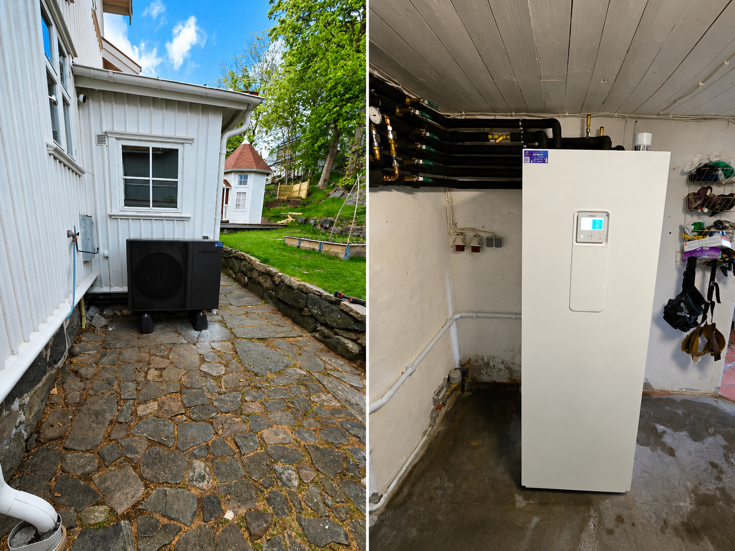 Nya radiatorer förberedda för installation i bostadsfastighet
