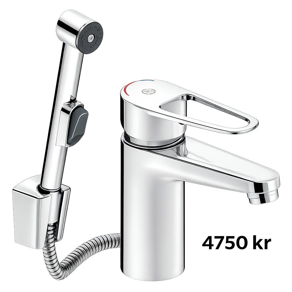 Premium tvättställsblandare med bidédusch – stilren design och smart funktion | 4 750 kr