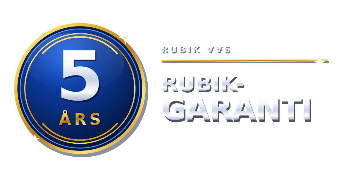 5 års Rubik-garanti på utförda installationer