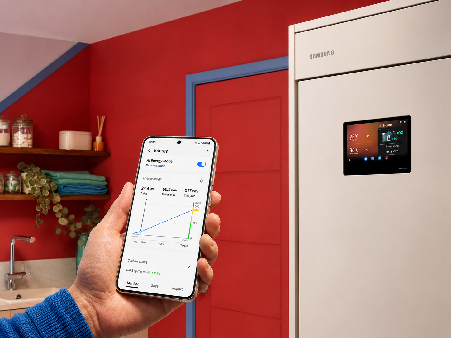 Samsung AI Home för styrning av värme, varmvatten och energianvändning