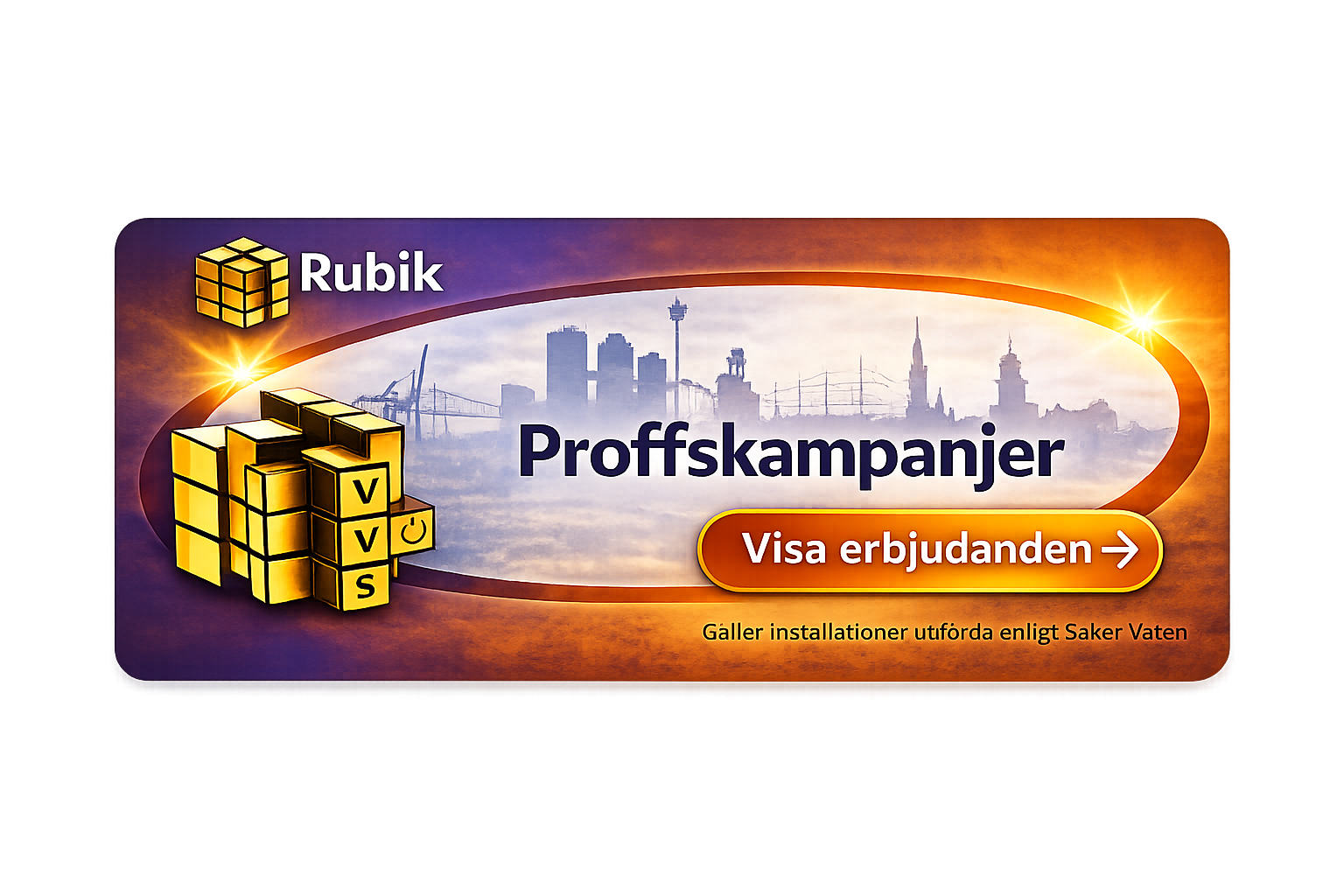 Proffskampanjer från Rubik med exklusiva erbjudanden för professionella installatörer