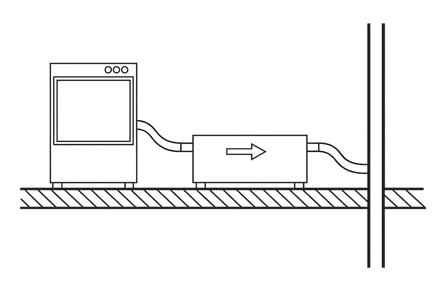 Installation av fettavskiljare i Göteborg – teknisk principskiss