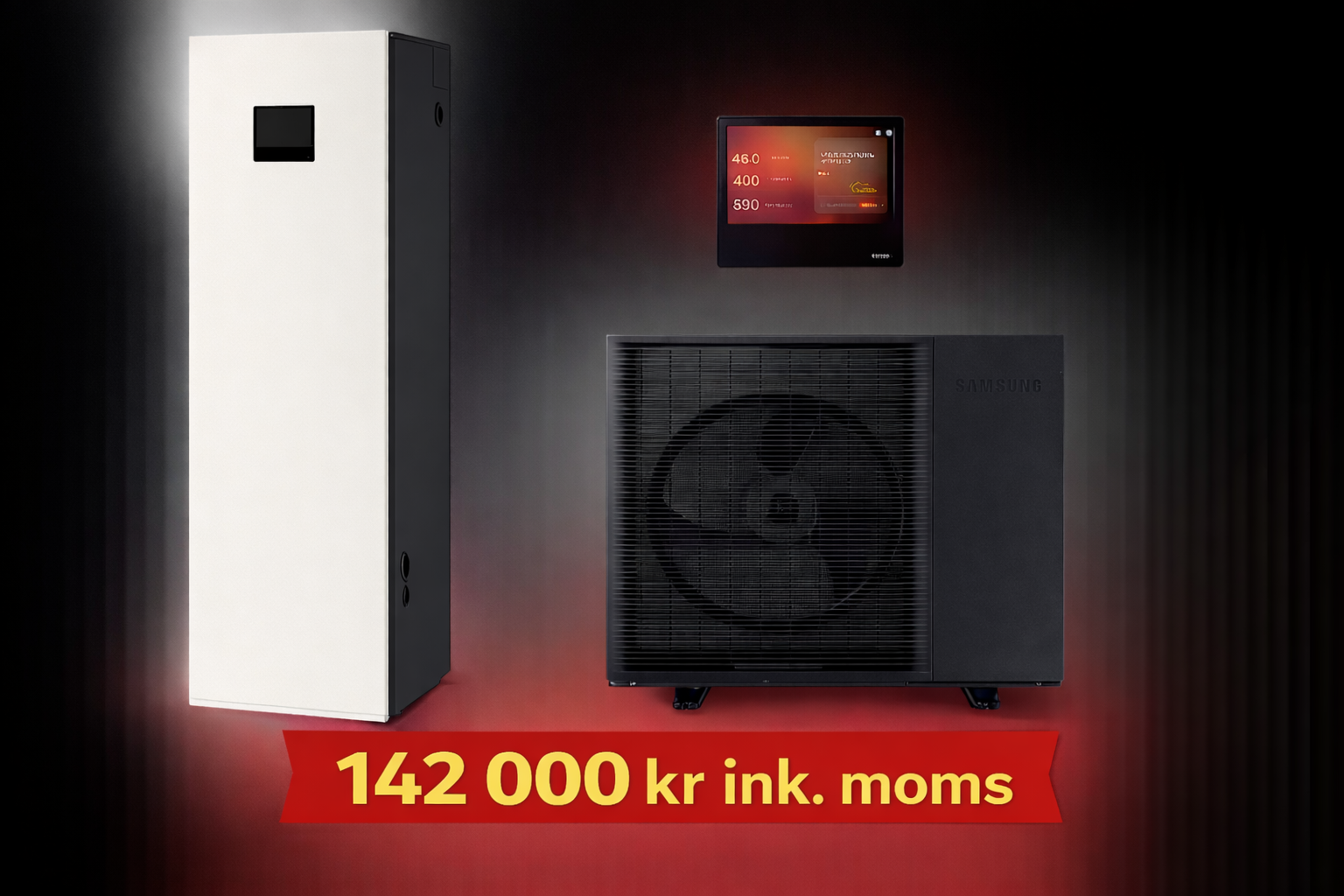Samsung EHS Mono R290 Luft-Vatten Värmepump – Komplett Installation & 5 Års Garanti