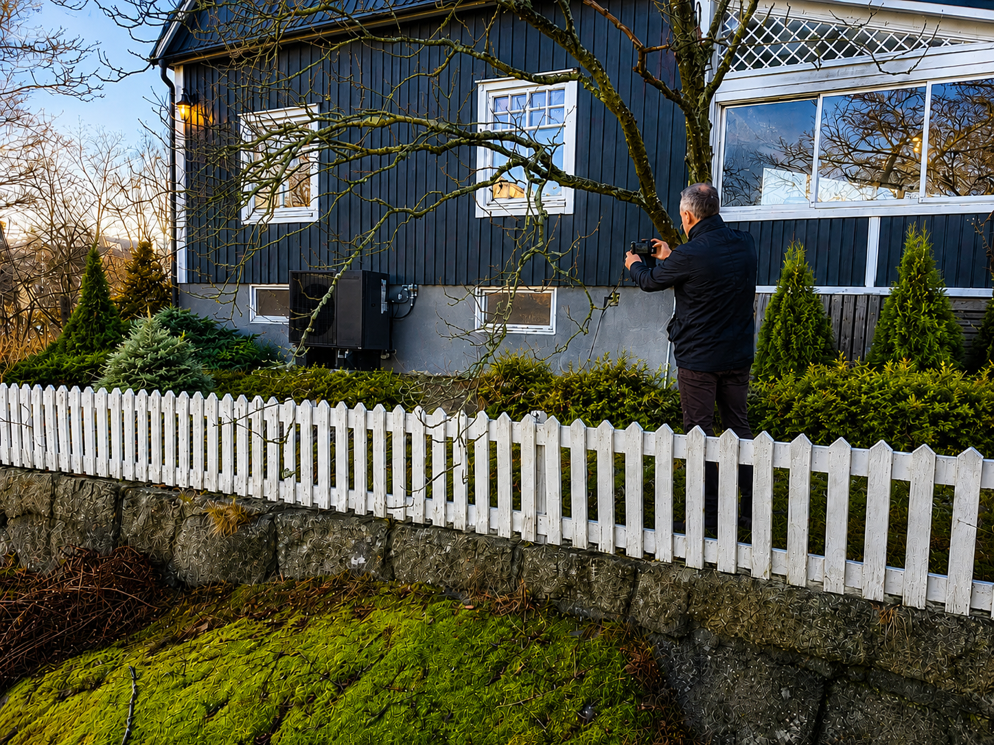 Nya radiatorer förberedda för installation i bostadsfastighet