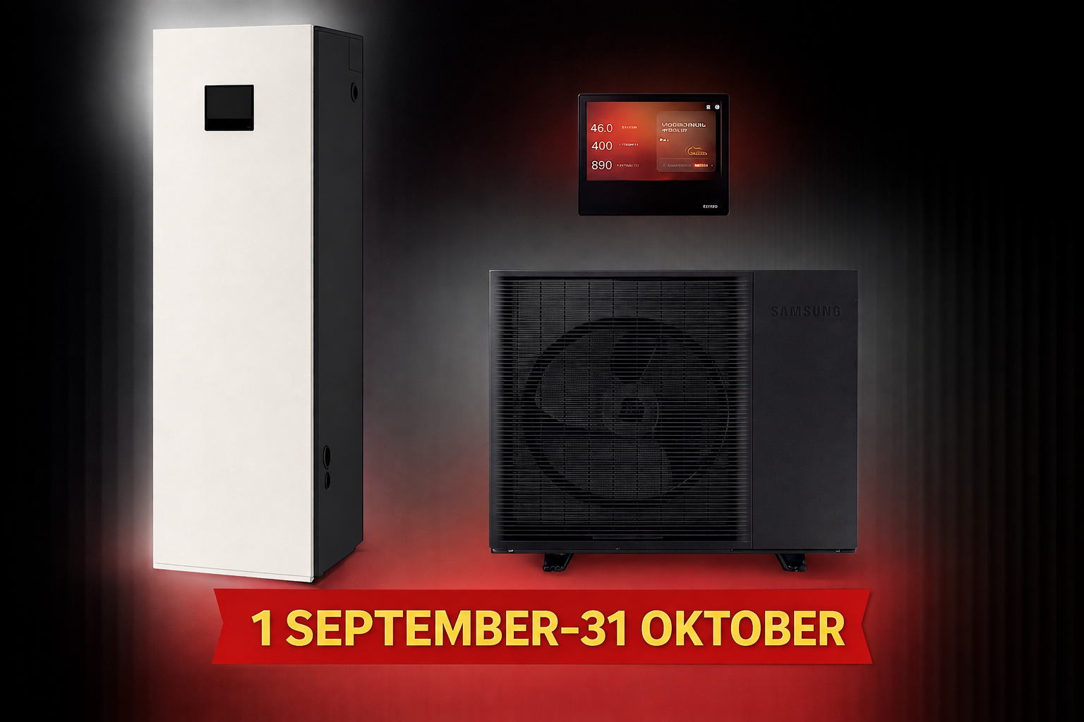 Samsung EHS Mono R290-kampanj i Göteborg – 1 september–31 oktober 2026