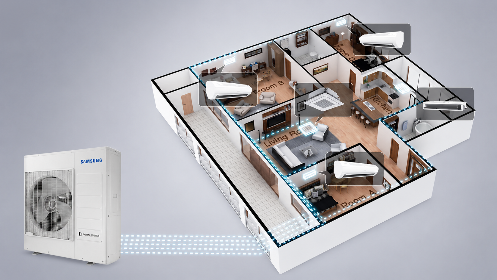 Nya radiatorer förberedda för installation i bostadsfastighet